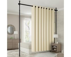 Boraboi® Flexibele Kamerscherm en Gordijnroede voor Diverse Ruimtes Zonder Boren, Instelbaar tot 317 cm