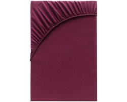 Boraboi ® Luxueus Jersey Hoeslaken voor Topmatrassen 180x200cm - 200x200cm in Dieprood