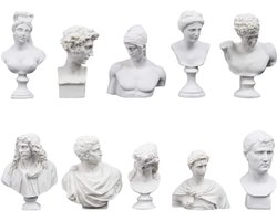 Boraboi® Miniatuur Sculpturen van Griekse Mythologie voor Elegante Woondecoratie en Bureaublad Accessoires