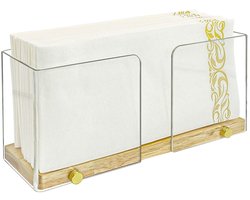 Boraboi® Moderne Acryl Servettenhouder voor Eettafel, Woonkamer, Picknick, Bars en Hotels