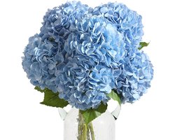 Boraboi® Realistische blauwe kunsthortensia's voor decoratie en speciale gelegenheden,Blauw,57*20 cm