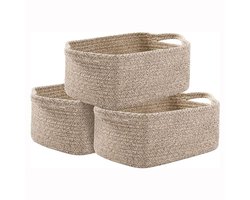 Boraboi® Stijlvolle en Opbergmanden Set van 3 voor Diverse Kamers en Doeleinden