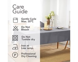 Boraboi ® Tafelkleed met Waterafstotend Lotuseffect in Grijze Tint, 130x160 cm, Veelzijdig en Beschermend