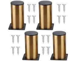 Boraboi ® Verhoog de Stijl en Functionaliteit van Meubels met Gouden Aluminium Meubelpoten Set van 4