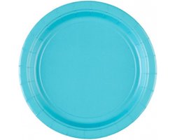 Bord caribbean blauw 23cm 8 stuks