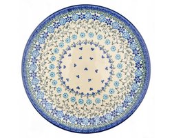 Bord dinerbord 25 cm, handgemerkt Bolesławiec keramiek, decor 3209