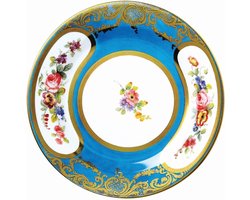 Bord metaal Sevre Turqoise Blue Ø26cm