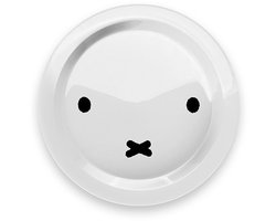 Bord - Nijntje Snoet - Metaal - Wit - Originele Licentie - Dick Bruna - 21cm