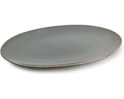 Bord ovaal 36x25,5cm Cirro Green (Per stuk)