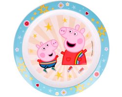 bord Peppa Pig Junior 22 cm lichtblauw/wit