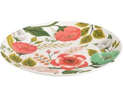 Bord plat melamine bloemen Ø20cm