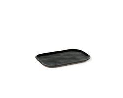 BORD RECHTHOEKIG MERCI N°2 L 23x15 H1,4 DONKERBLAUW