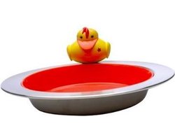 Bord - Sheriff Duck - Zilver met rood - klein eendje