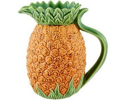 Bordallo Pinheiro Ananás - Karaf - Geel/Groen - Aardewerk - 1750 ml