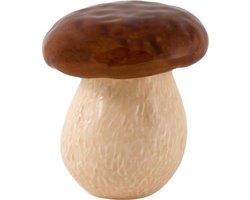 Bordallo Pinheiro Cogumelo Voorraadpot - Paddenstoel - Klein - Beige/Bruin - Aardewerk - Herfst decoratie
