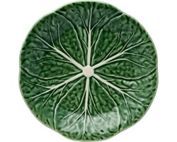 Bordallo Pinheiro koolblad bordje Leaf 19 cm - Groen - set van 4