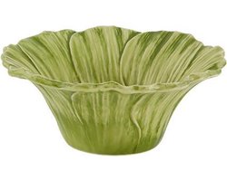 Bordallo Pinheiro Maria Flor Cosmos Schaaltje - Groen/Geel - Set van 2 - Aardewerk - Ø 16 cm
