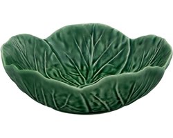 Bordallo Pinheiro Natural Couve Schaaltje - Koolblad - Groen - Ø 15 cm - set van 4