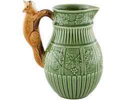 Bordallo Pinheiro Raposa Karaf - Groen/Bruin - Aardewerk - 1500 ml