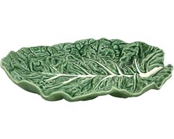 Bordallo Pinheiro serveerschaal - Koolblad - Groen - 37 cm