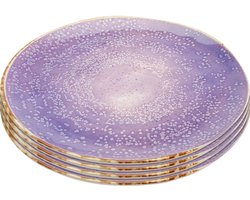 Borden Shirley paars Ø20cm (4/Set) Kare Design