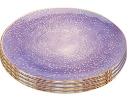 Borden Shirley paars Ø26cm (4/Set) Kare Design