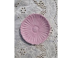 Bordje Daisy - Licht Roze - Light Pink - Pink - Roze - Bloom - Madeliefje - Bloemenbordje - Bloemen Schaaltje - Sieraden Schaaltje - Petit Four Bordje - Theezakjes Schaaltje - Flower