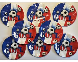 Bordjes EK/WK Holland - 8 Stuks - Wegwerp borden - Karton - Warm/Koud gebruik