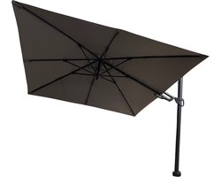 Borek - Barletta vrijhangende zweefparasol grijs 3x3 m