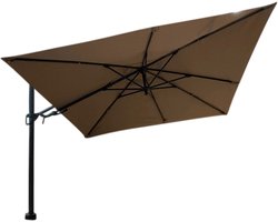 Borek - Barletta vrijhangende zweefparasol taupe 3x3 m