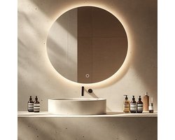 BORELLI - Ronde Badkamerspiegel Nella Basic met Led 60cm - Dimbaar - Duurzame kwaliteit - Eenvoudige installatie