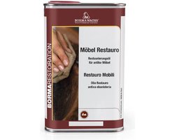 Borma Wachs Meubel Restauro restauratie olie kleur Midden Hout - 500ml
