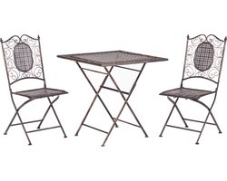 BORMIO - Bistroset voor 2 - Zwart - IJzer