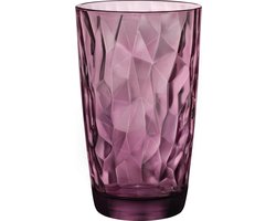 Bormioli Rocco Diamond Longdrinkglas - 47 cl - Paars - Set-6