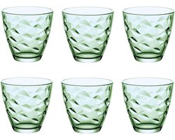 Bormioli Rocco Flora Verde glazen 260 ml - Groen - Set-6