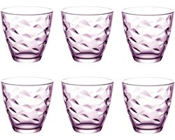Bormioli Rocco Glazen Flora Roze 260 ml - 6 stuks