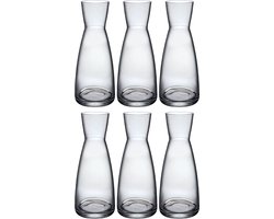 Bormioli Rocco Karaffen Ypsilon 500 ml - Set van 6 - Modern Design Gehard Glas - Vaatwasserbestendig - Ideaal voor Feestelijke Gelegenheden