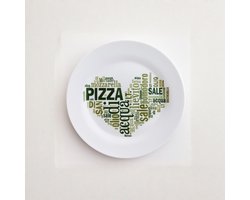 Bormioli Rocco - Pizzabord 33cm groen - I LOVE PIZZA