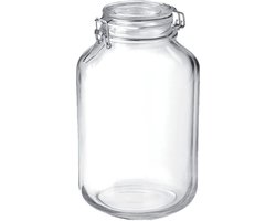 Bormioli Rocco Voorraad/weckpot - glas - transparant - 28 x 15 cm - 4 L