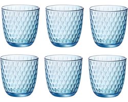 Bormioli Rocco Waterglazen Slot - Blauw - 290 ml - 6 stuks