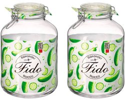 Bormioli Rocco Weckpot Fido - ø 17.5 cm / 5 Liter - 2 stuks