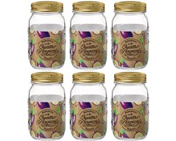 Bormioli Rocco Weckpotten Quattro Stagioni - ø 11 cm / 1 liter - 6 stuks