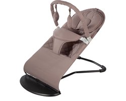 Born Lucky Wipstoel Baby - Opvouwbaar & Verstelbaar - Met Speelboog - Chocolate