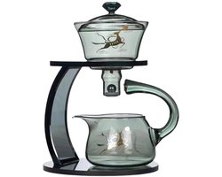 Borosilicaat glazen theepot - hittebestendig - innovatief ontwerp