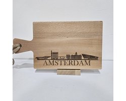 borrelplank beukenhout skyline Amsterdam 20 cm
