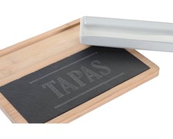 Borrelplank Met Schaaltje (24 x 7 x 2,5 cm)