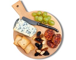 Borrelplank Rond Ø 20,5 x 2 cm | Tapasplank | Serveerplank | Kaasplank Beukenhout