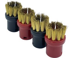 Borstelset geschikt voor karcher 2.863-264.0 Ronde Borstels, set van 4