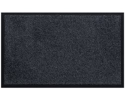 Borstelshop Deurmat Binnen - Droogloopmat - Schoonloopmat - Antislip - 80 x 50 cm - Antraciet