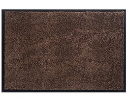 Borstelshop Deurmat Binnen - Droogloopmat - Schoonloopmat - Antislip - 80 x 50 cm - Bruin